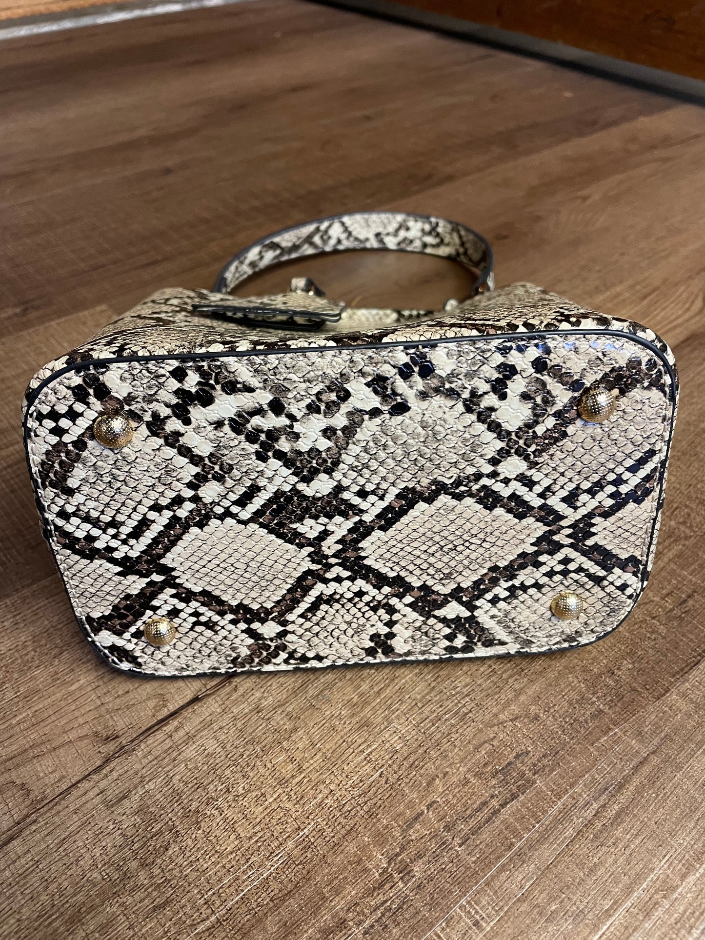 Faux Snakeskin Handbag