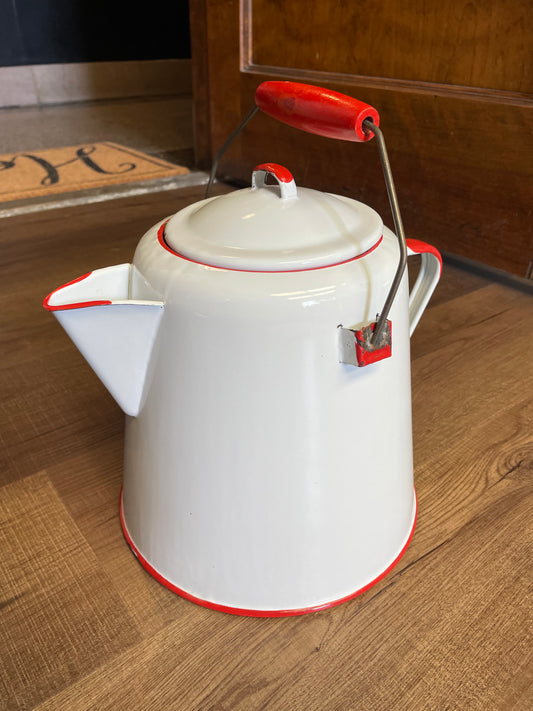 Tin Handled Tea Kettle