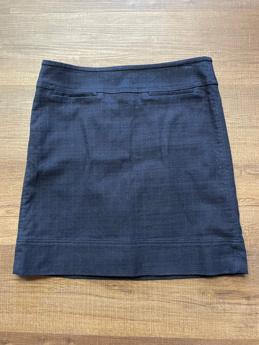 Talbots Navy Blue Tweed Skirt (6)