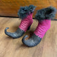 Paper Mache Witches Shoes