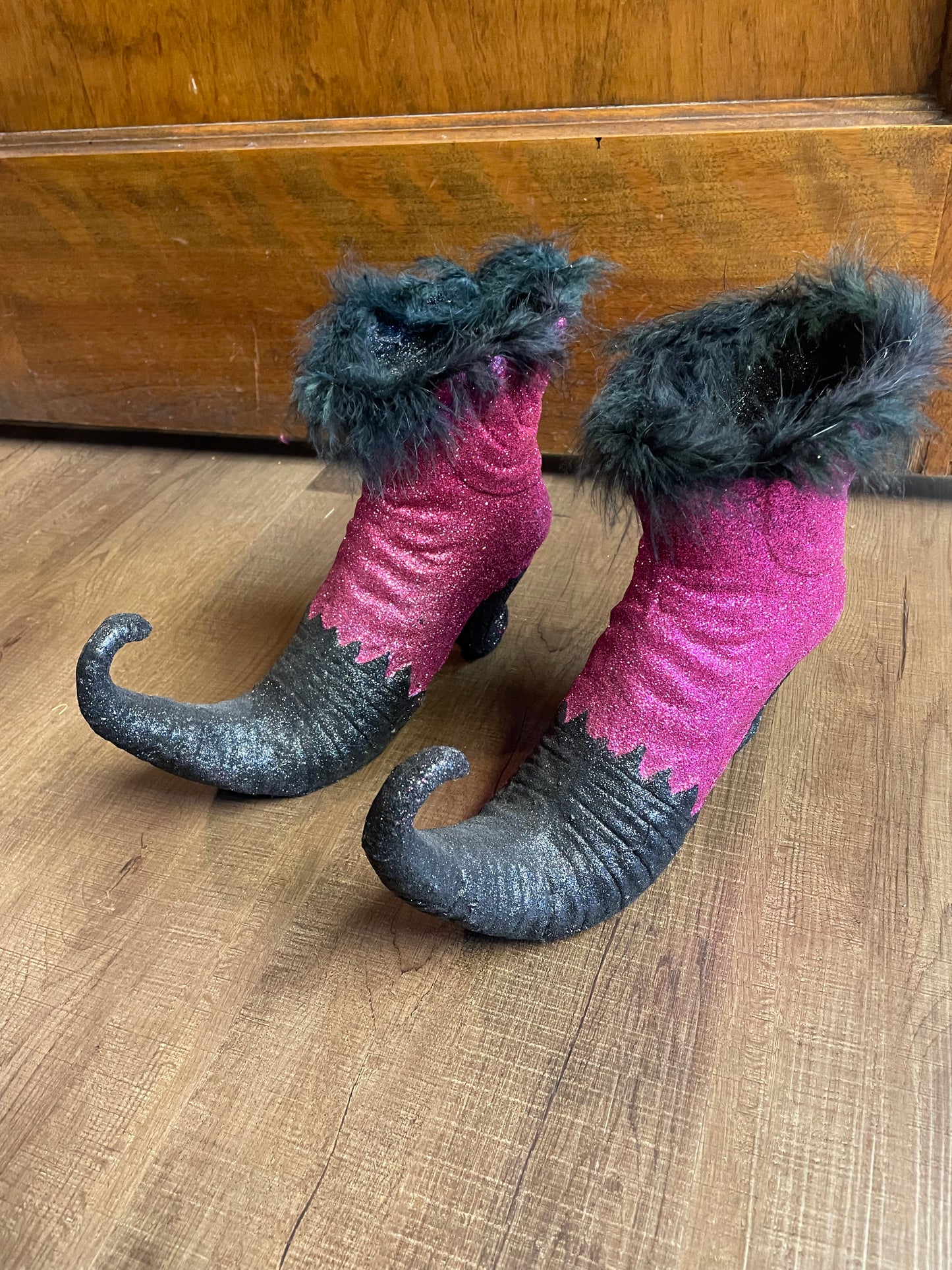 Paper Mache Witches Shoes