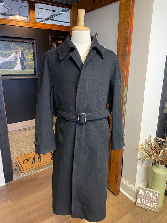 Vintage JT Beckett Men's Belted Wool Trench Coat (42)