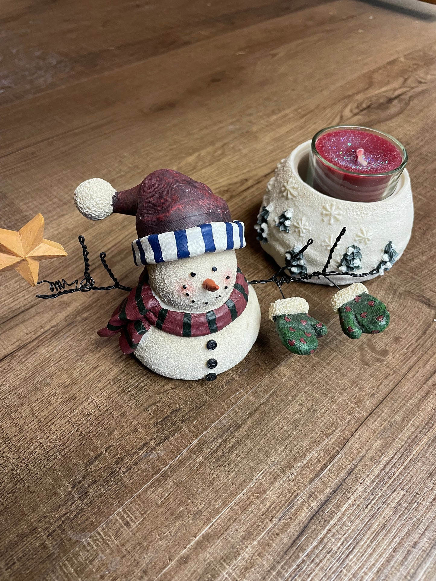 Snowman Tealight Holder Gift Box