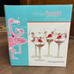 Living Quarters Fabulous Flamingos Wine Glasses (Set of 4)