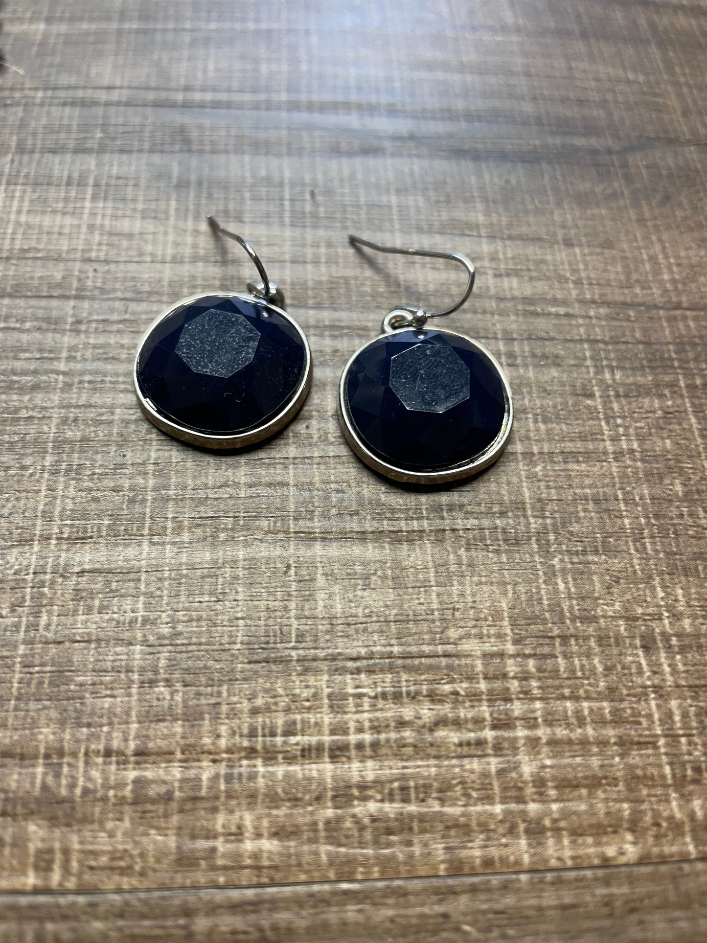 Navy Blue Stone Bauble Jewelry Set