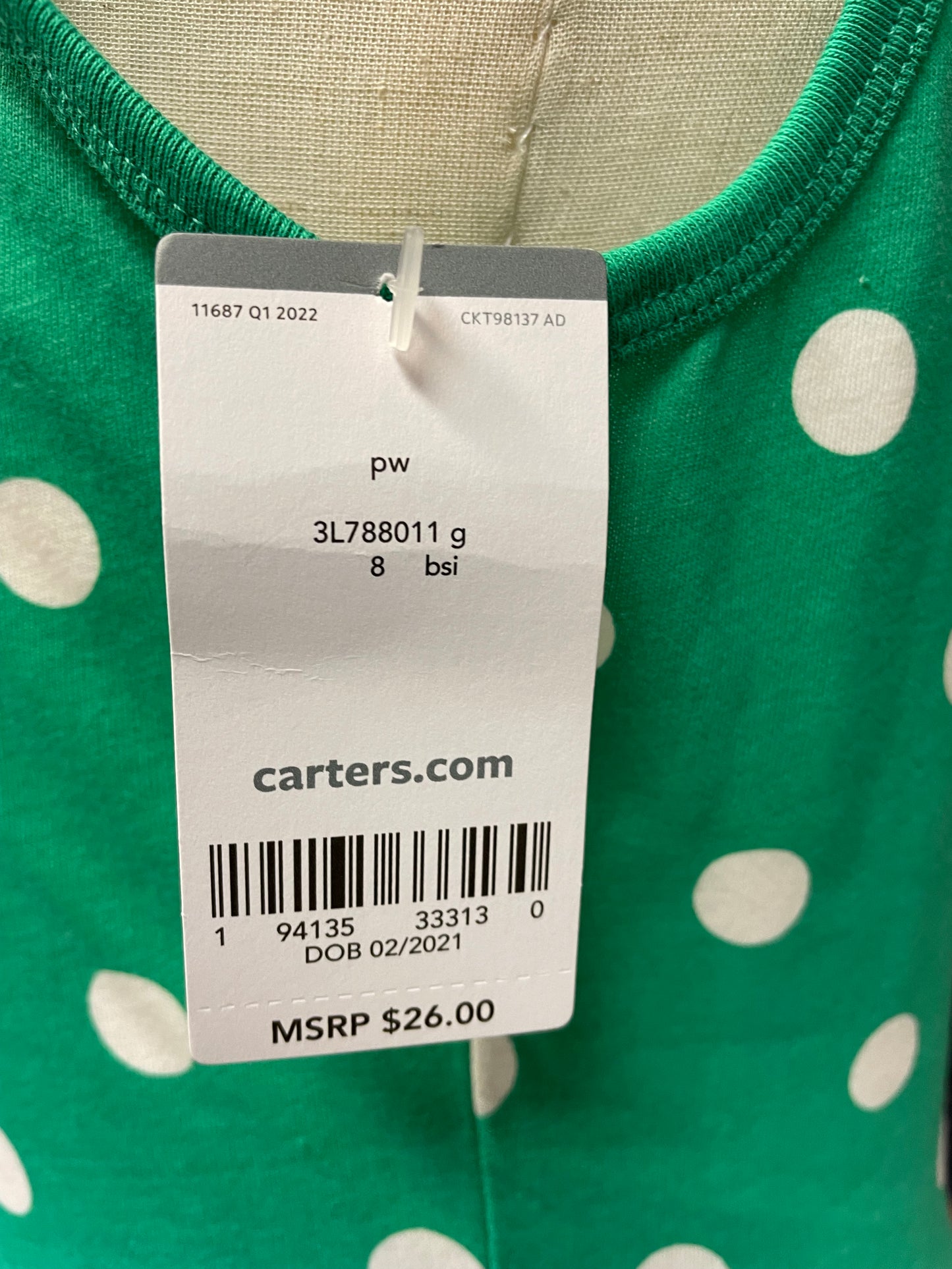 Carter Kid's Dress (8/8A)