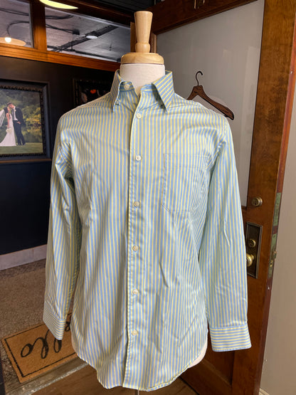 Kenneth Roberts Platinum Men's Striped Button Down (M)