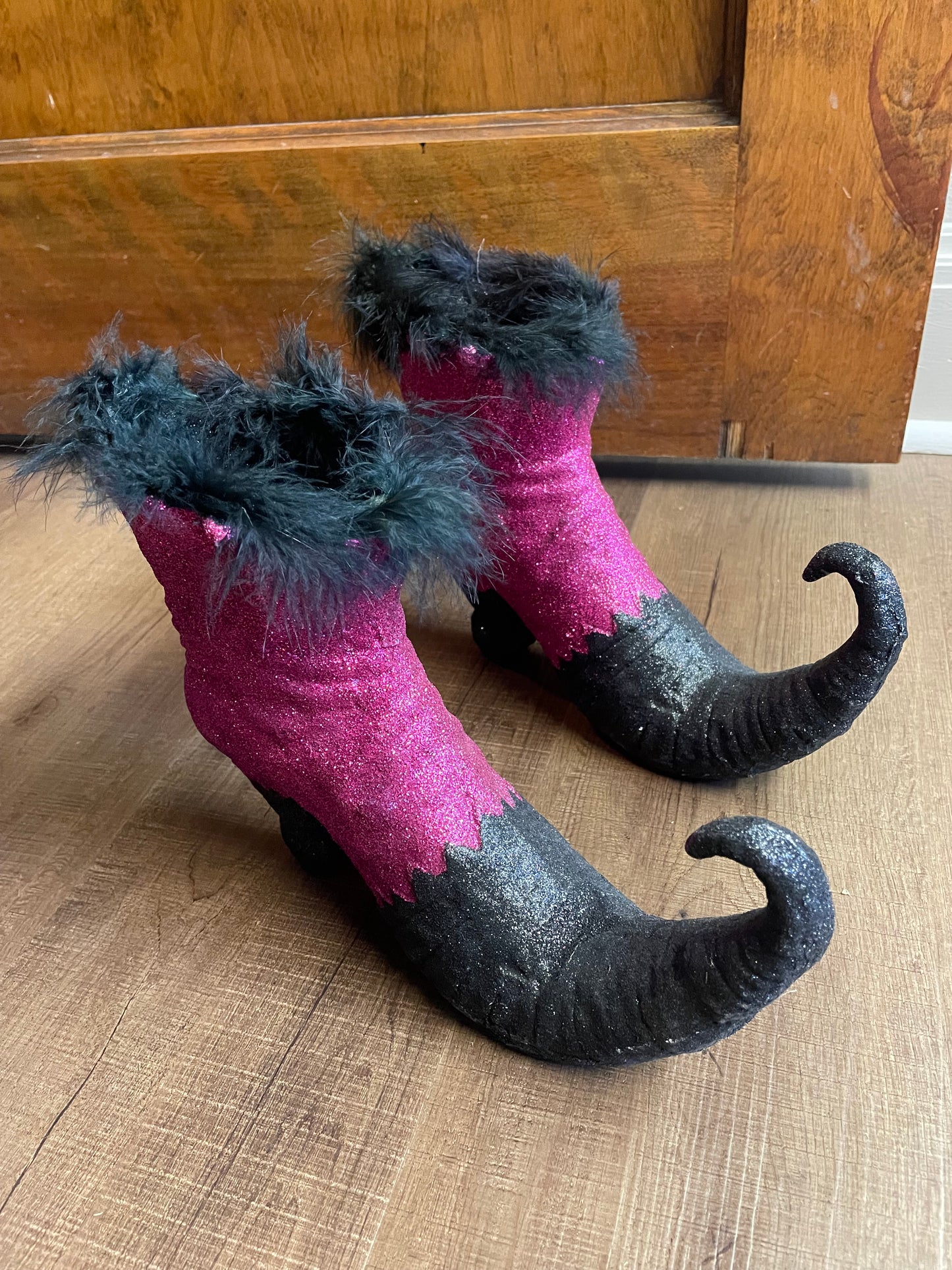 Paper Mache Witches Shoes