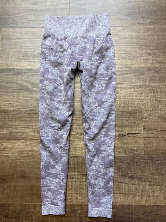 Gymshark Mauve Purple Camo Leggings (S)