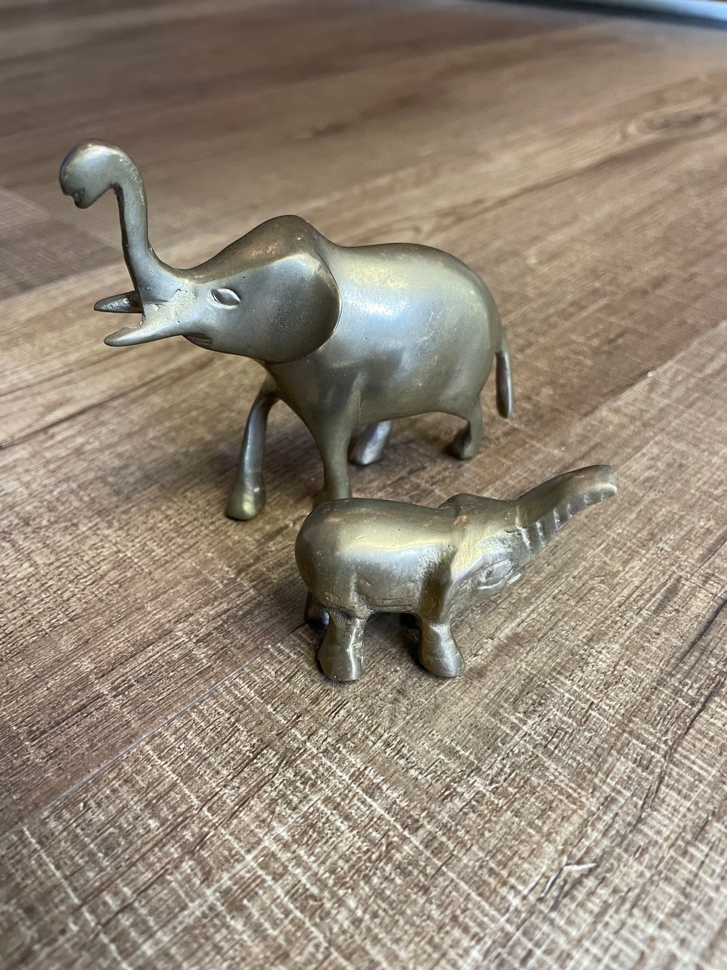 Mini Gold Plated Elephant Figurines