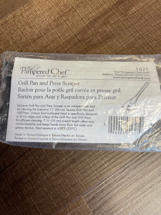 Pampered Chef Grill Pan and Press Scraper