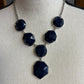 Navy Blue Stone Bauble Jewelry Set