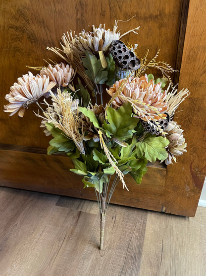 Dried Faux Flower Stem Bouquet