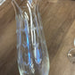 Etched Glass Champagne Flutes