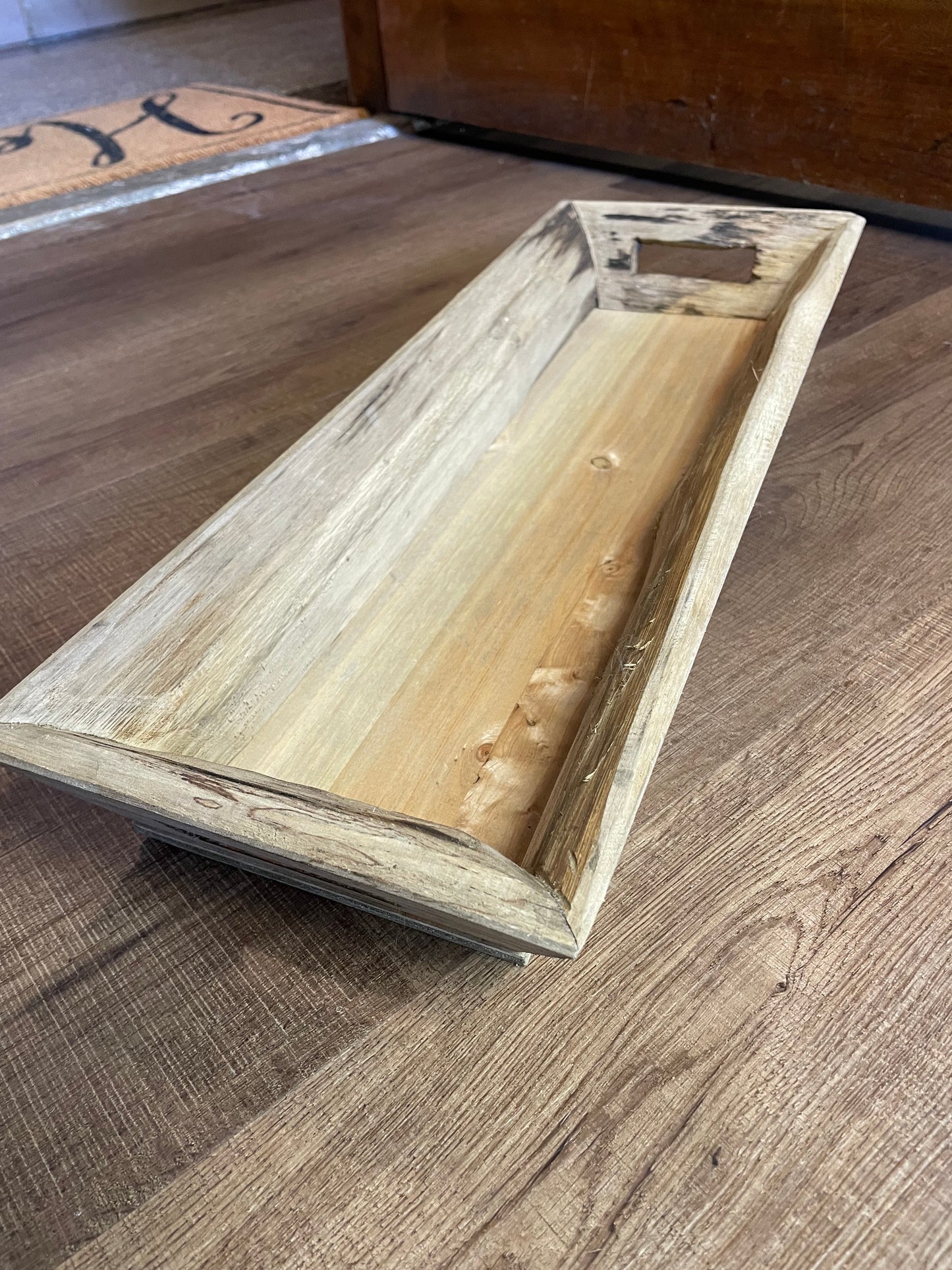 Creative Co-Op Handled Wood Tray