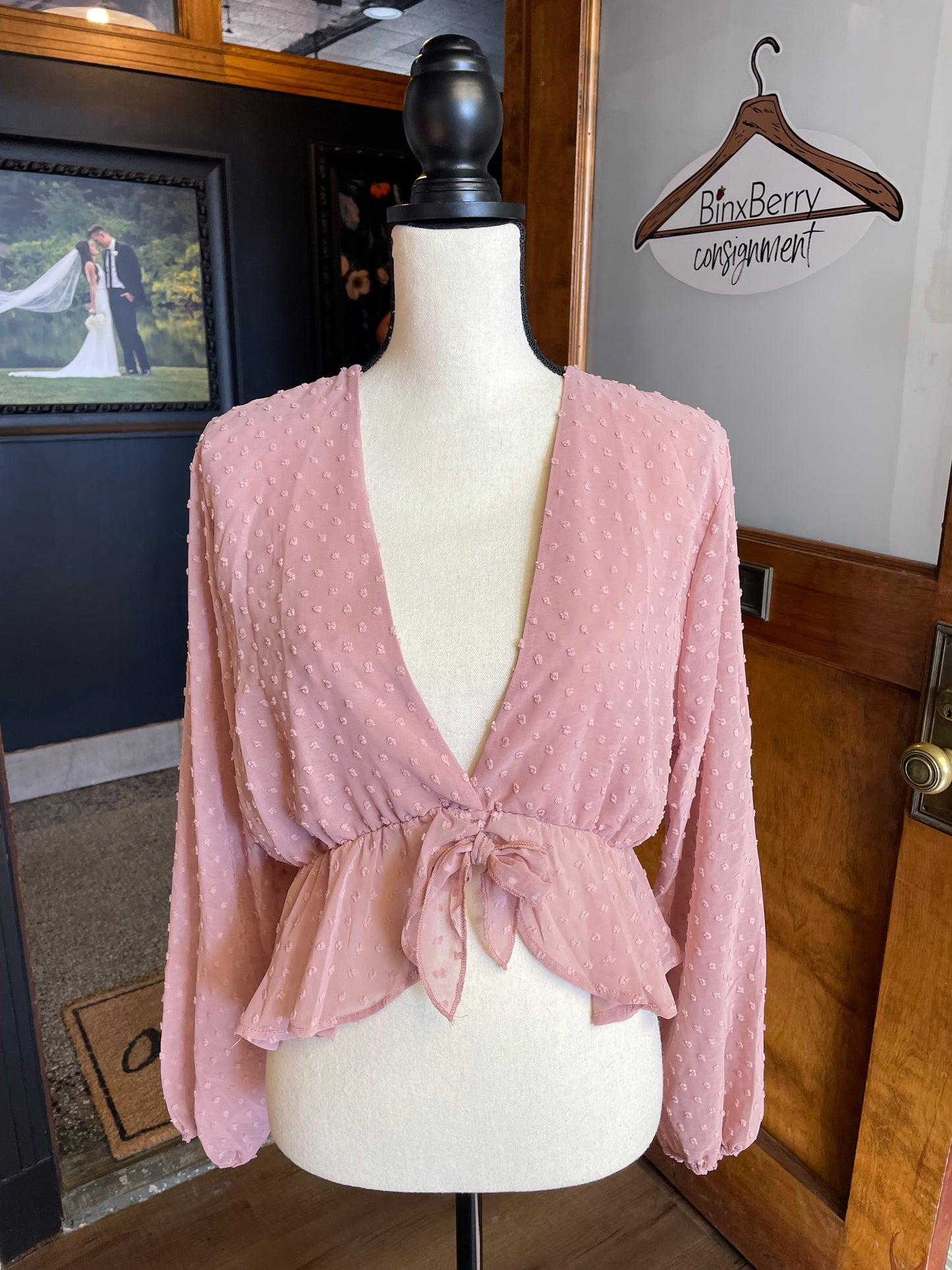 Sheer Blush Blouse (XL)