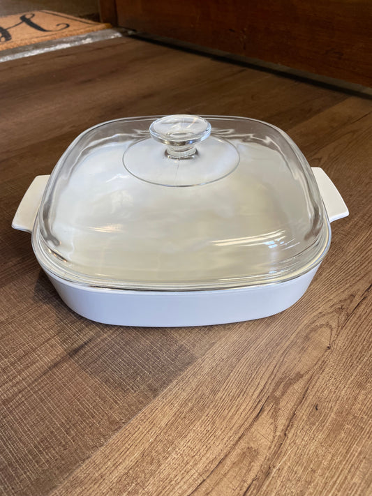 CorningWare White Ceramic Baking Dish