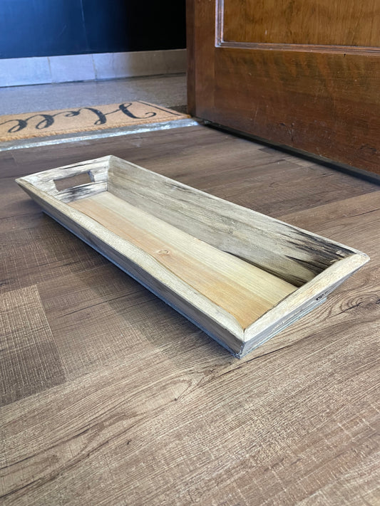 Creative Co-Op Handled Wood Tray