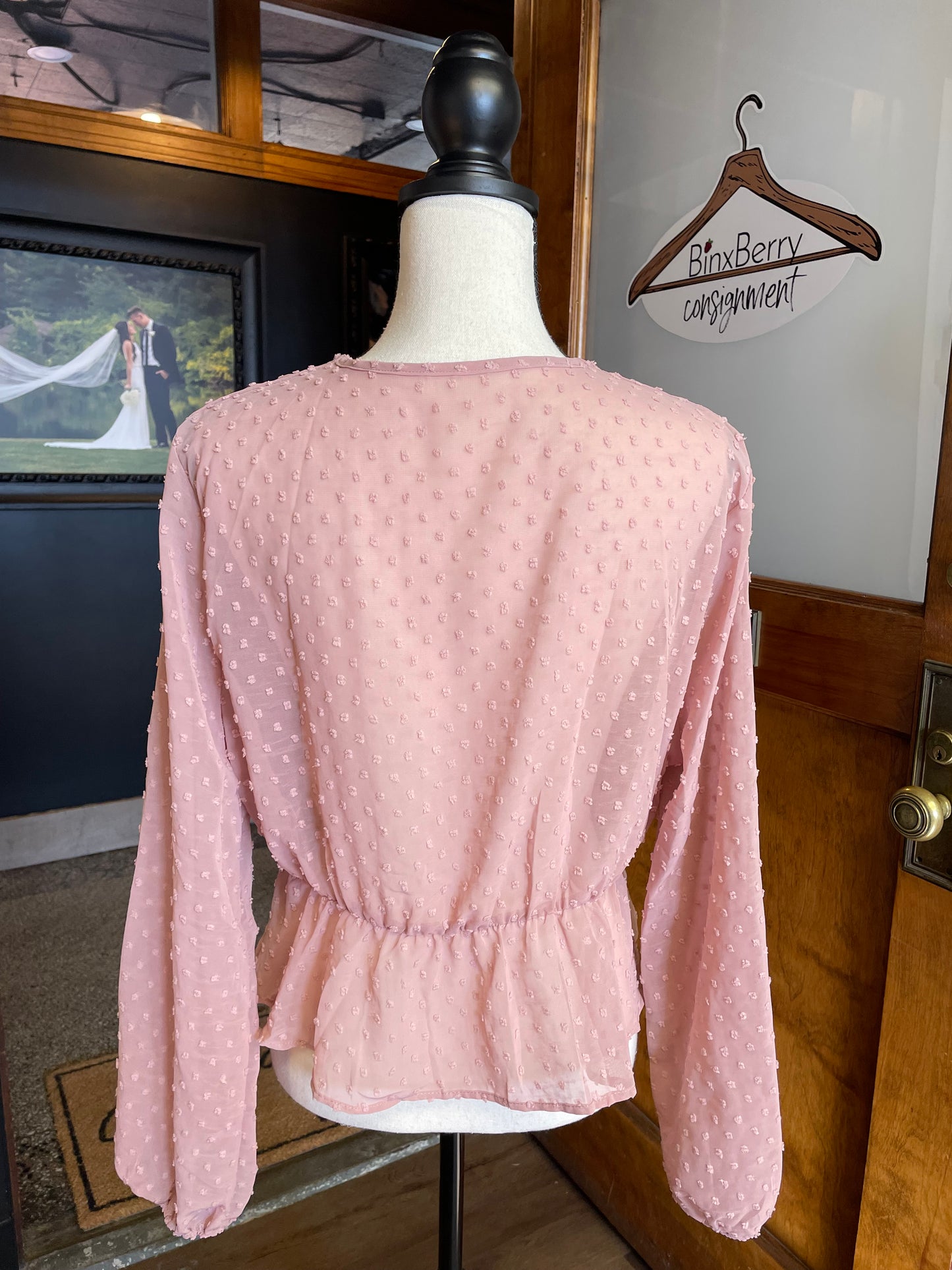 Sheer Blush Blouse (XL)