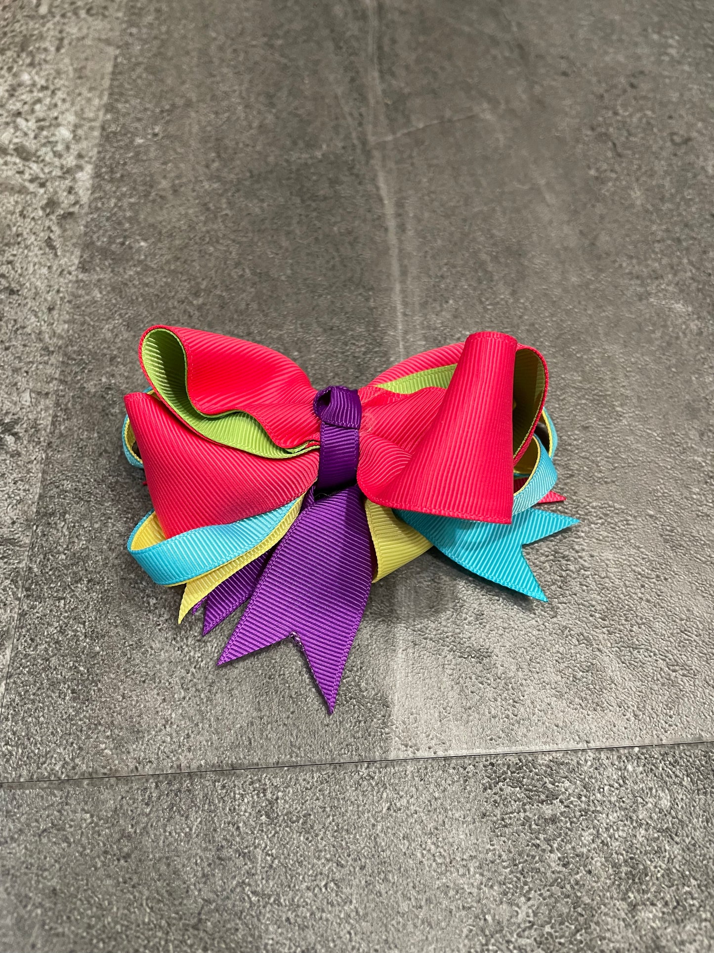 Bold Colors Bow Alligator Hair Clip