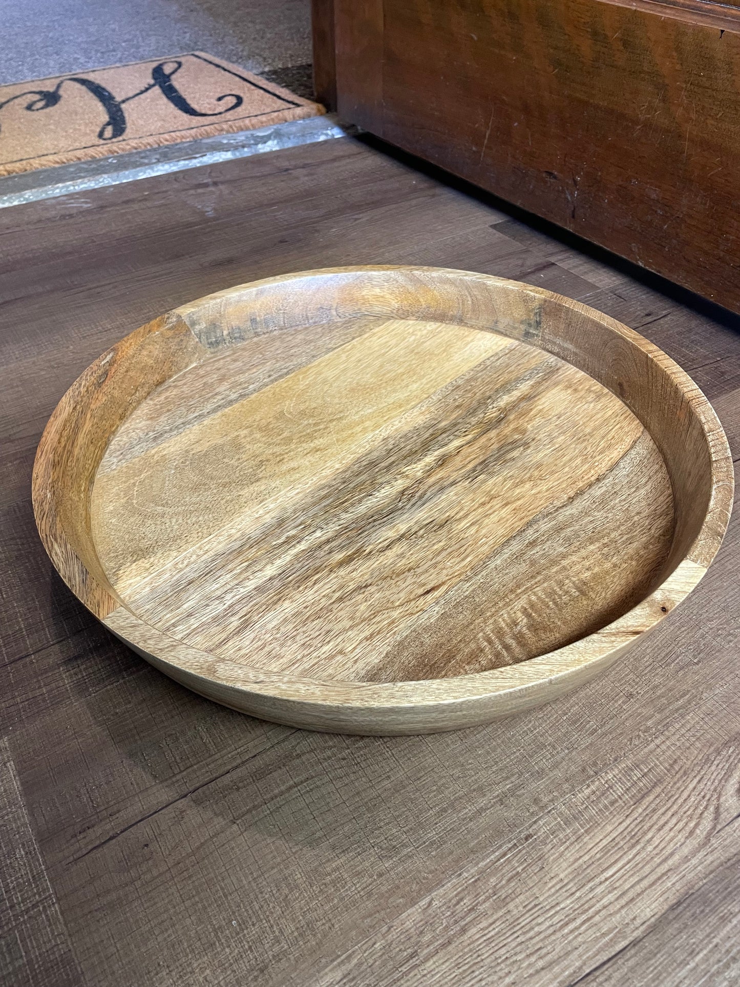 Round Wooden Tray