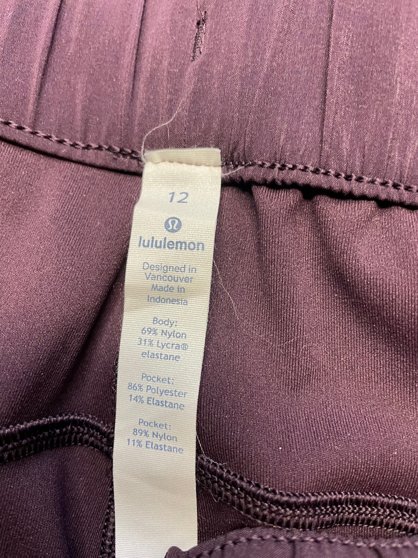 Lululemon On The Fly Maroon Pant (12)