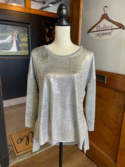 Thomas & Olivia Metallic Knit Top (XL)