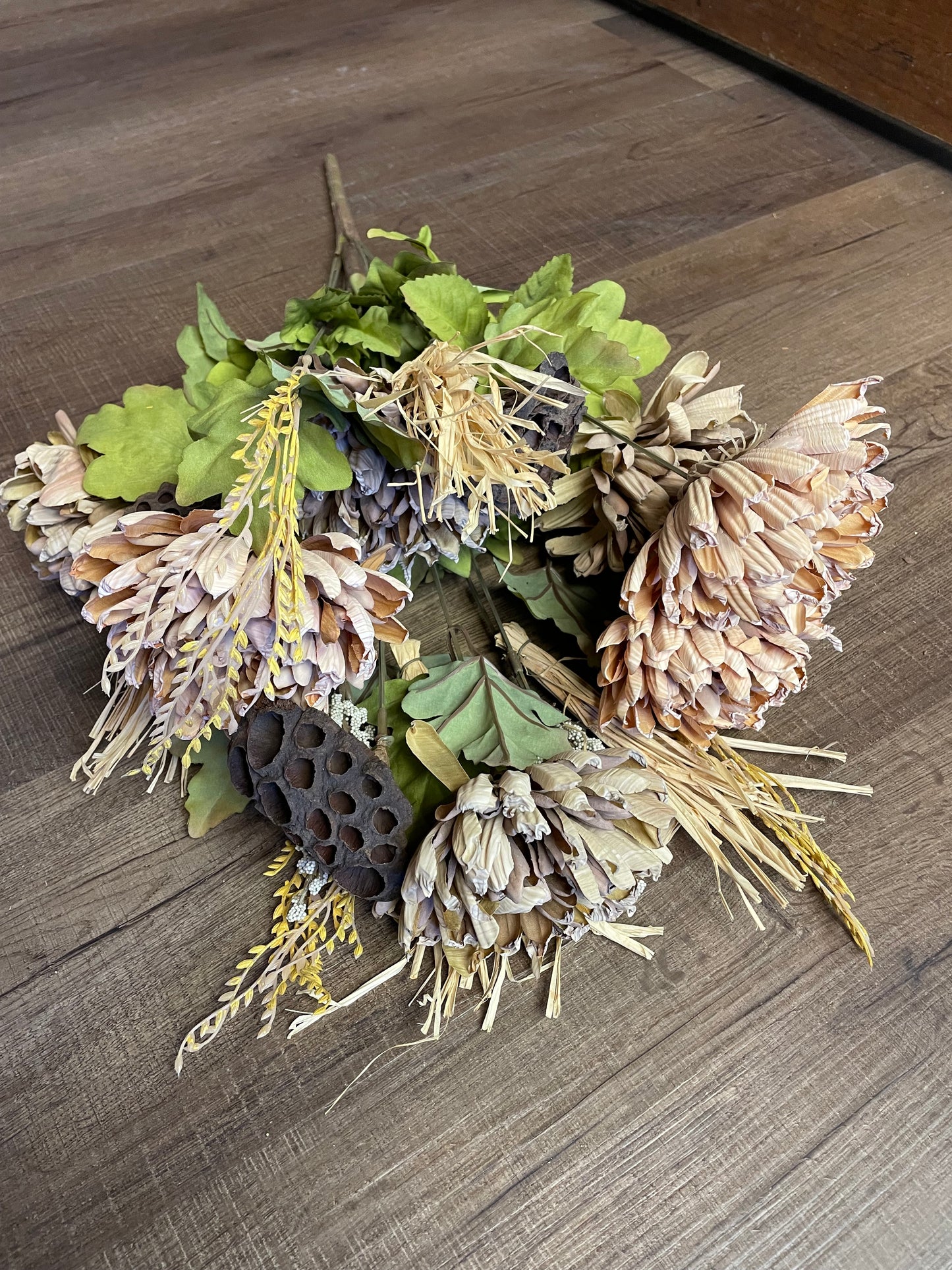 Dried Faux Flower Stem Bouquet