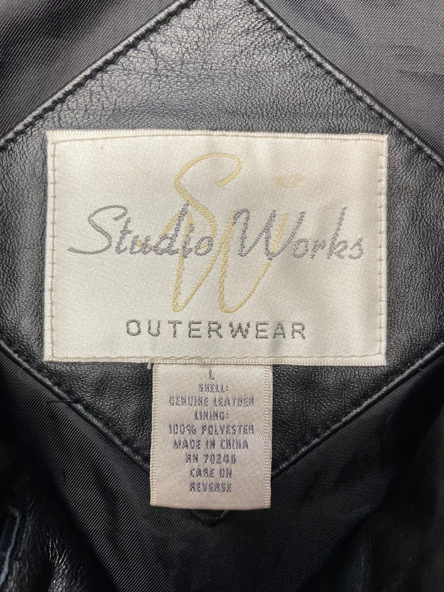 Studio Works Women's Leather Coat (L)