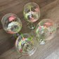 Living Quarters Fabulous Flamingos Wine Glasses (Set of 4)