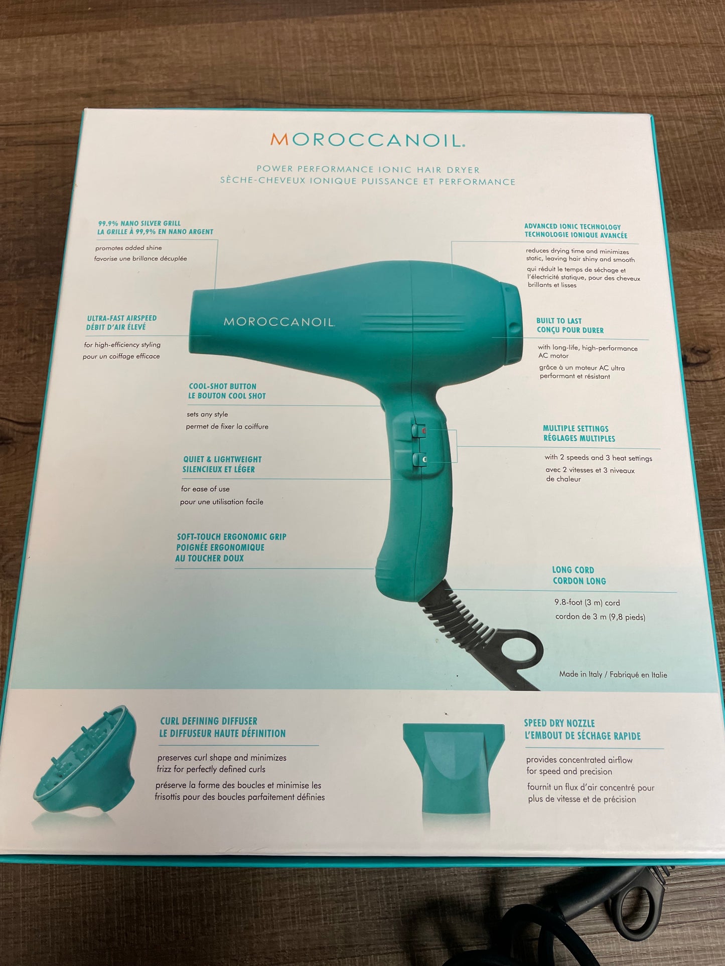 Moroccan Oil Ionic Hair Dryer Model NA3418