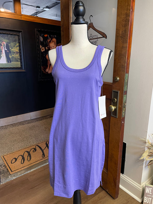 Lululemon NWT Classic-Fit Cotton-Blend Scoop Dress (6)