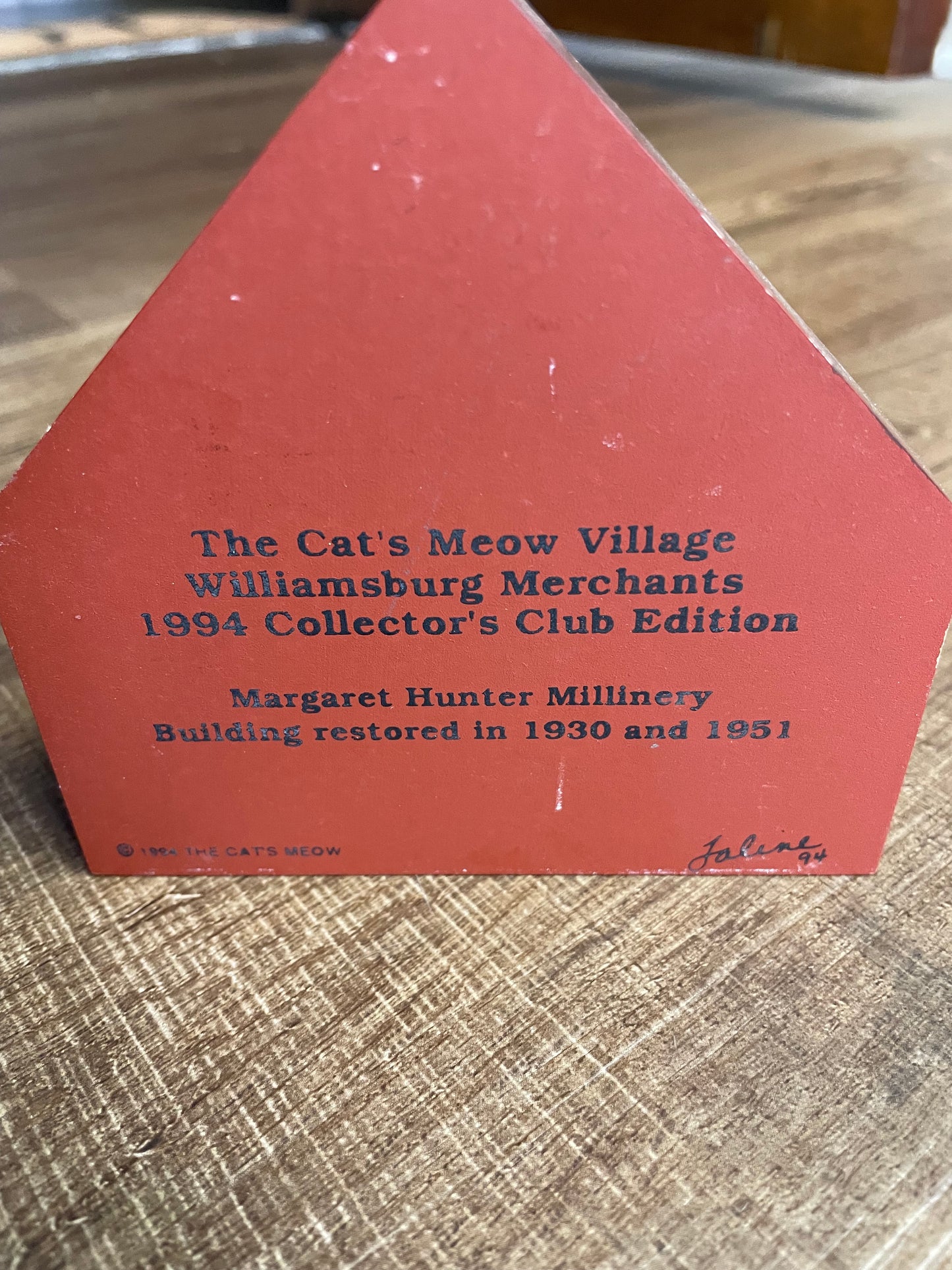 Cat's Meow Williamsburg Merchants (lot of 4)