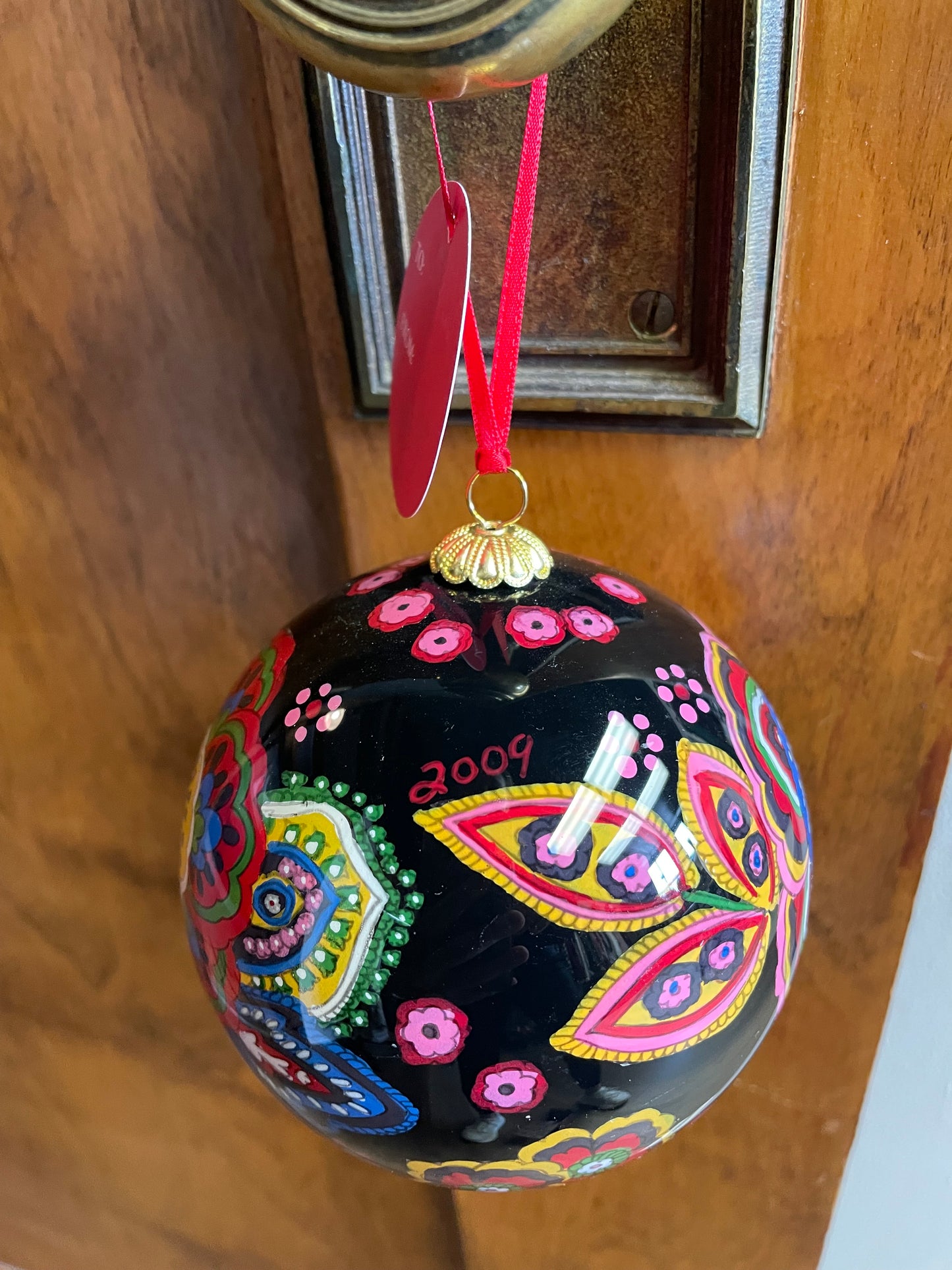 Vera Bradley 2009 Symphony in Hue Glass Ornament