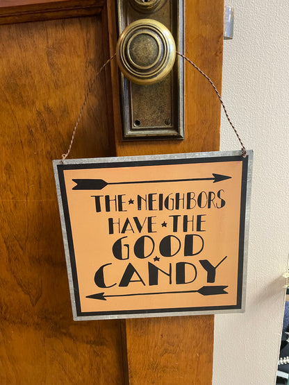 Tin Halloween Sign