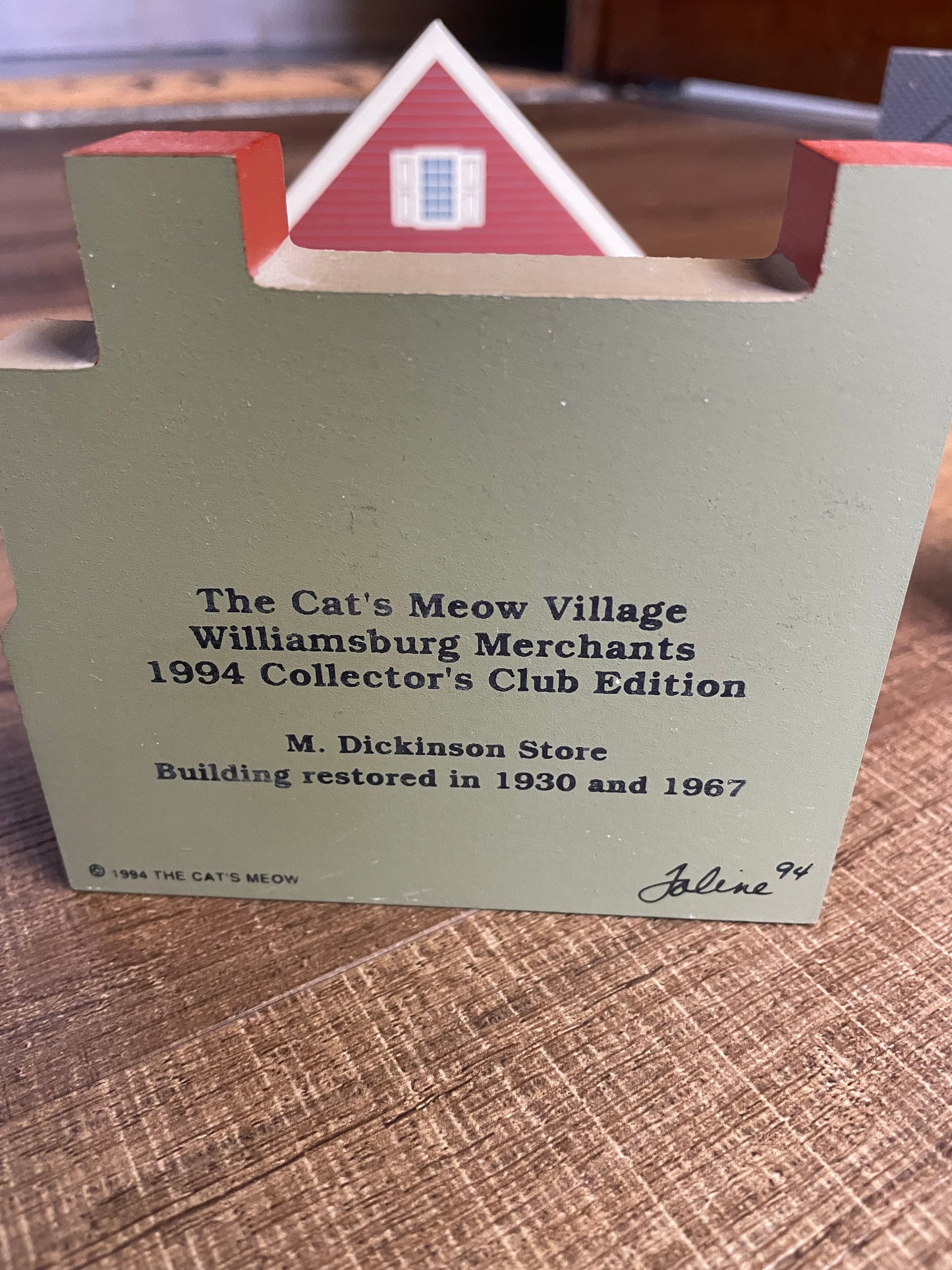 Cat's Meow Williamsburg Merchants (lot of 4)