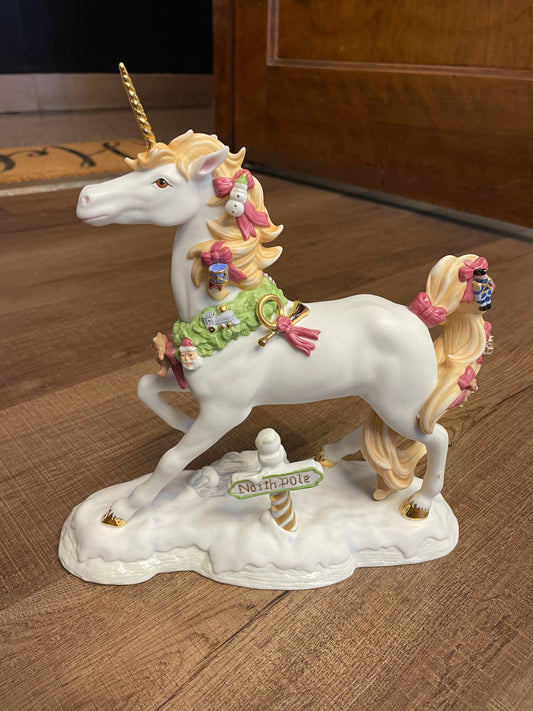 Princeton Gallery "Journey to the North Pole" Fine Porcelain Unicorn