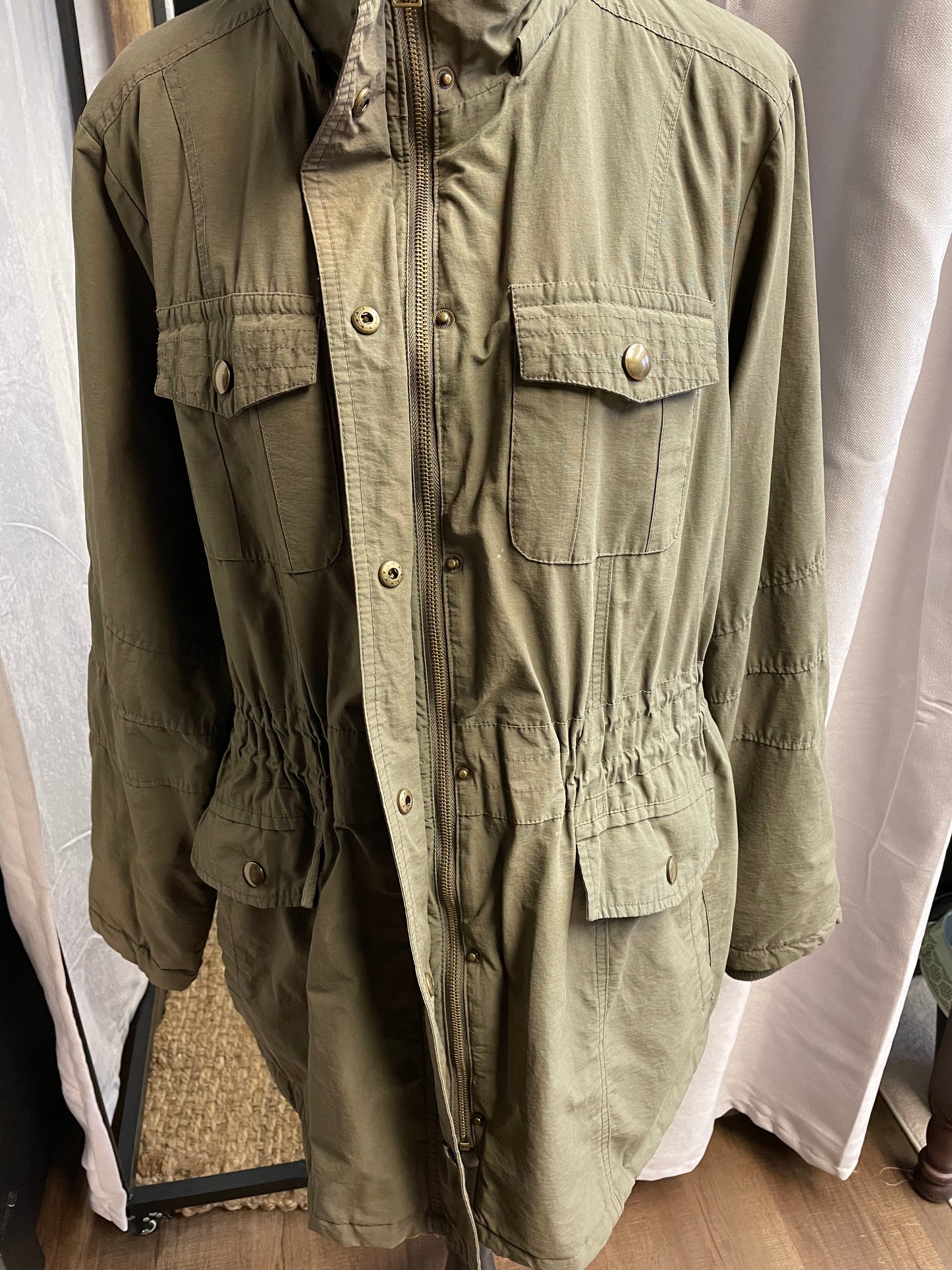 Apt 9 Olive Long Winter Coat (1X)