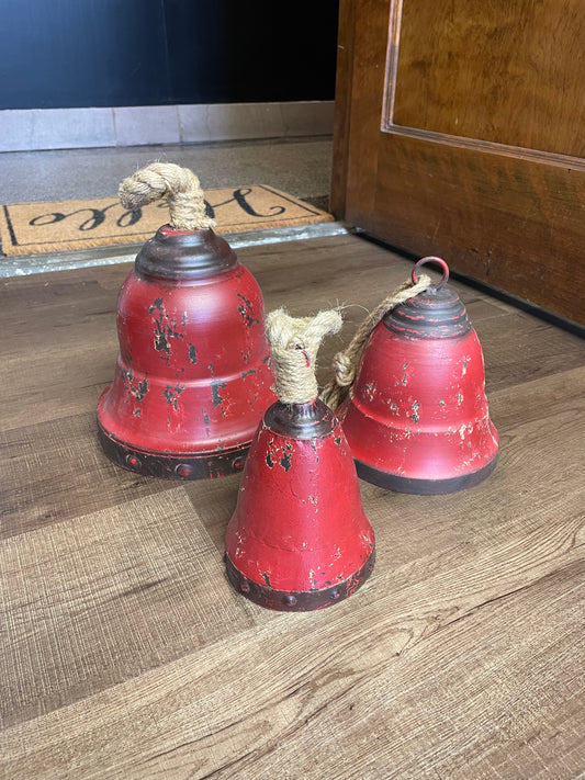 Metal Holiday Bells (set of 3)