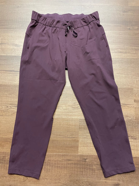 Lululemon On The Fly Maroon Pant (12)