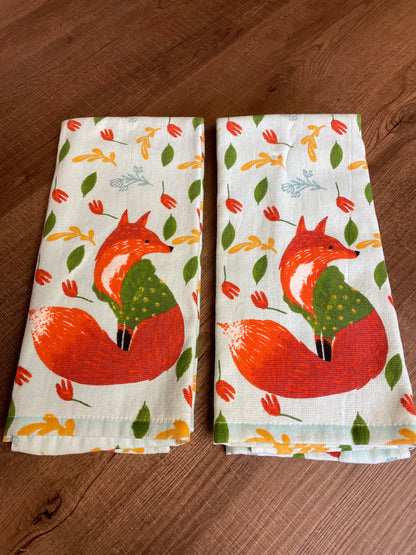 Isaac Mizrahi Fall Fox Hand Towels