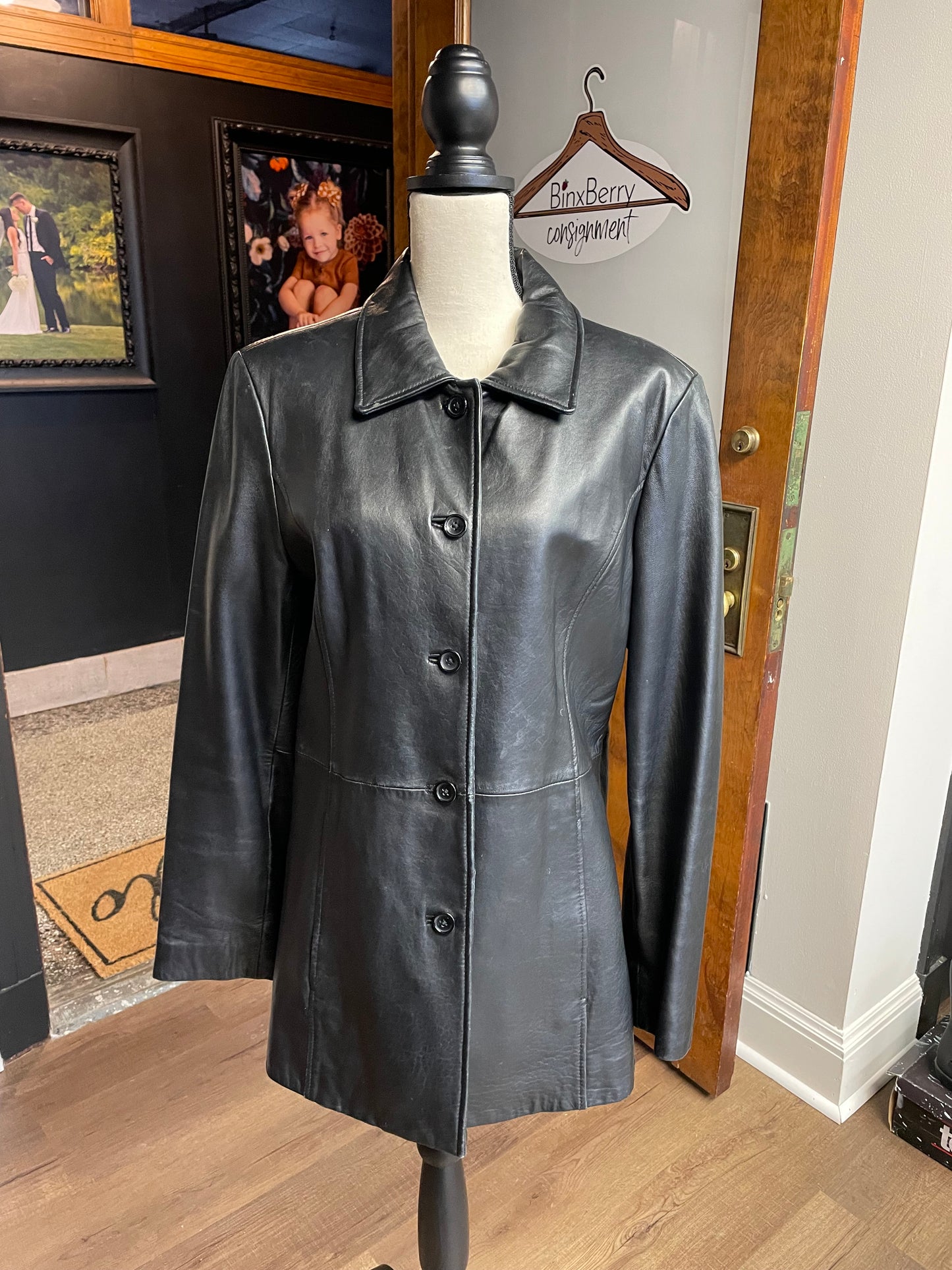 Studio Works Women's Leather Coat (L)