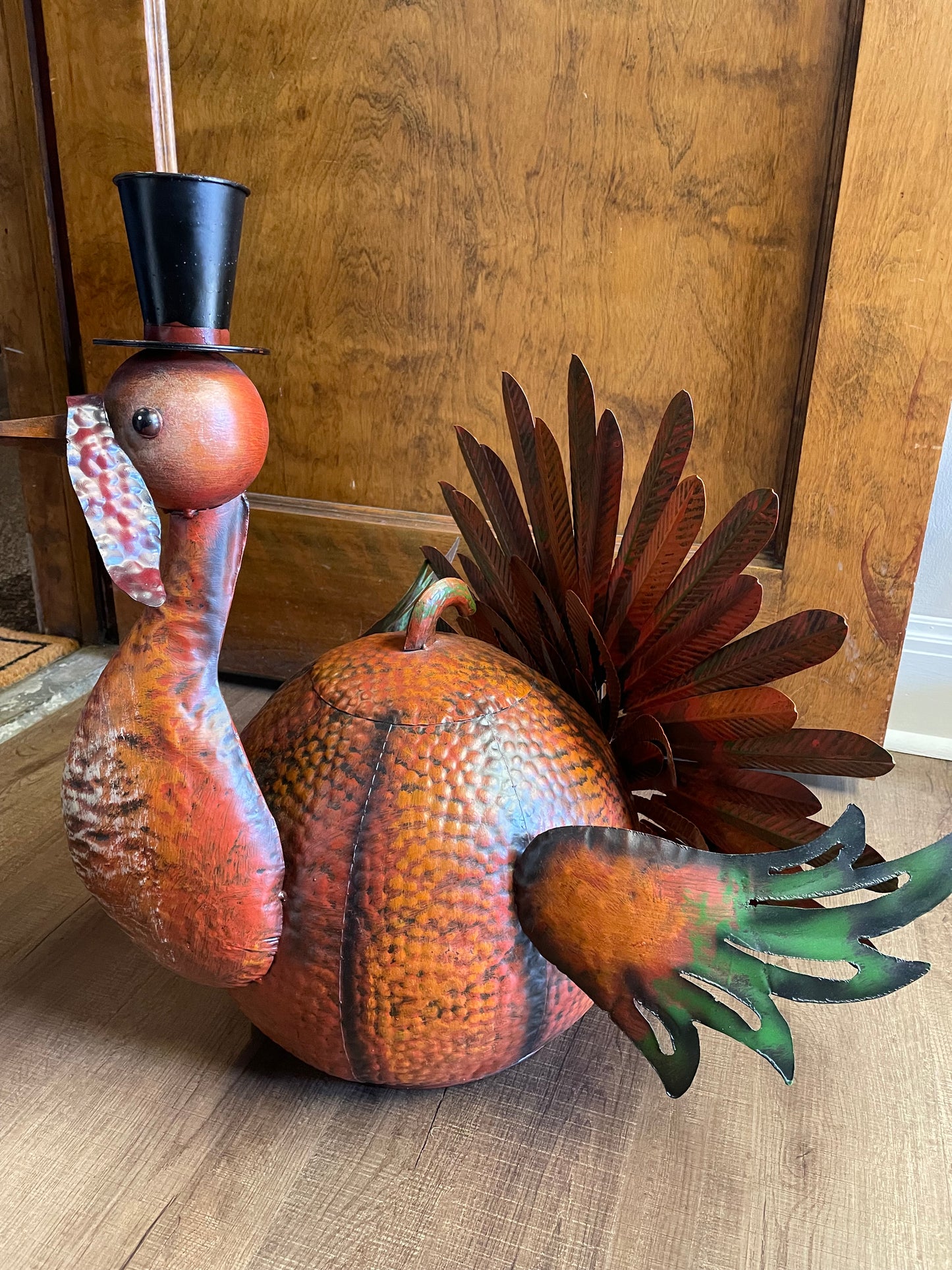 Galvanized Steel Turkey Decor