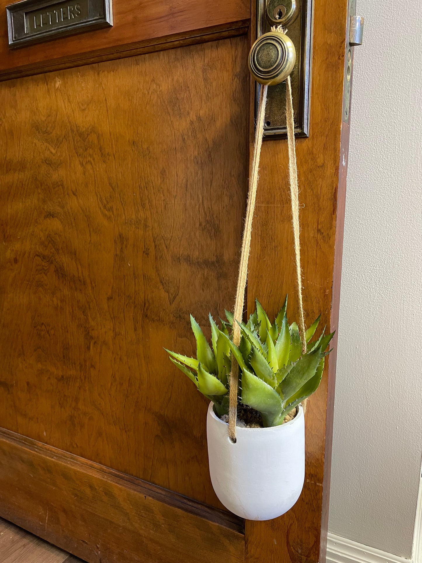 Hanging Faux Succulent