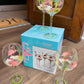 Living Quarters Fabulous Flamingos Wine Glasses (Set of 4)