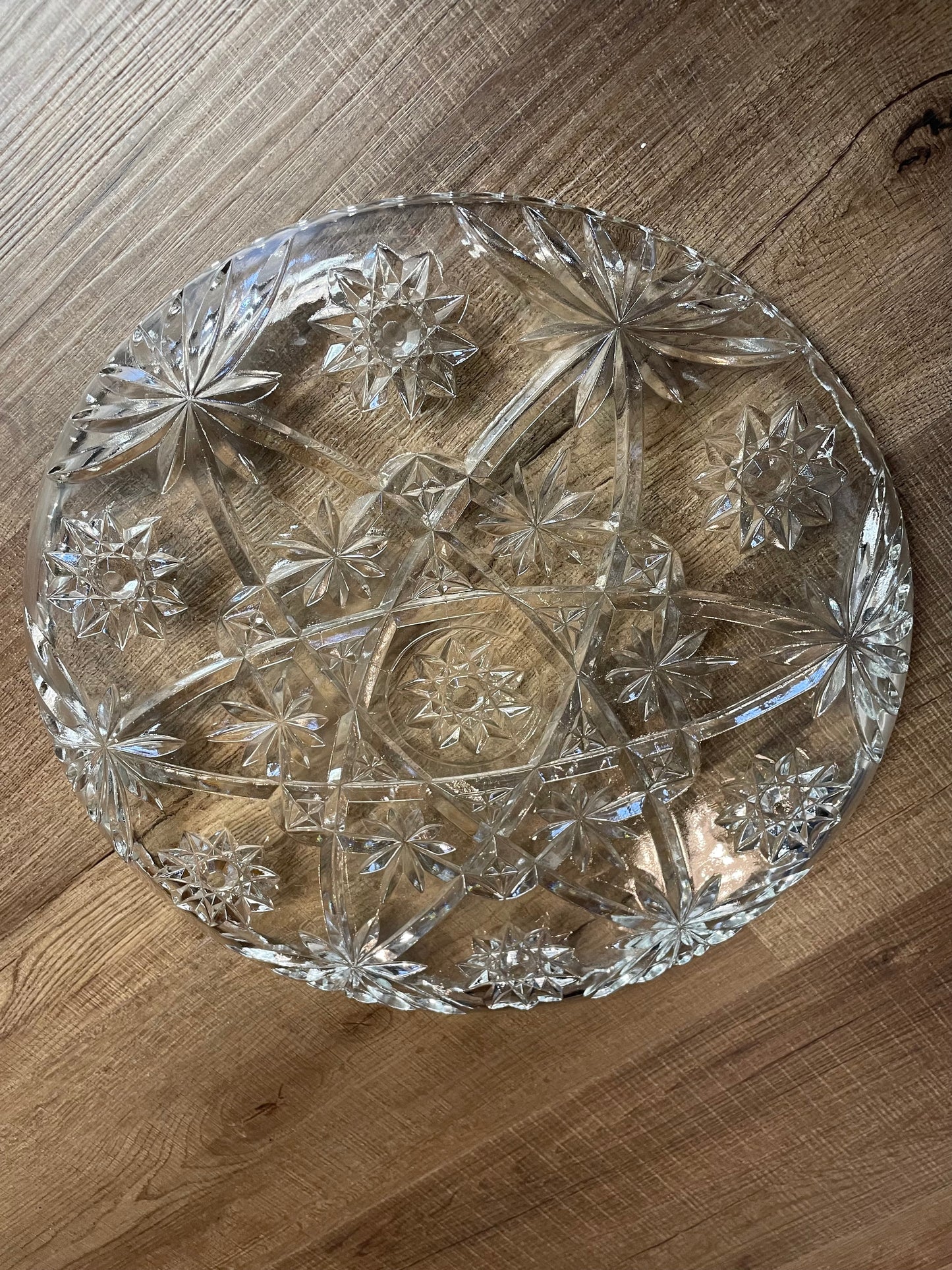 Star of David Glass Serving Plate