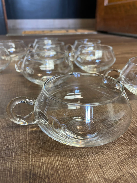 Vintage Glass Punch Mugs