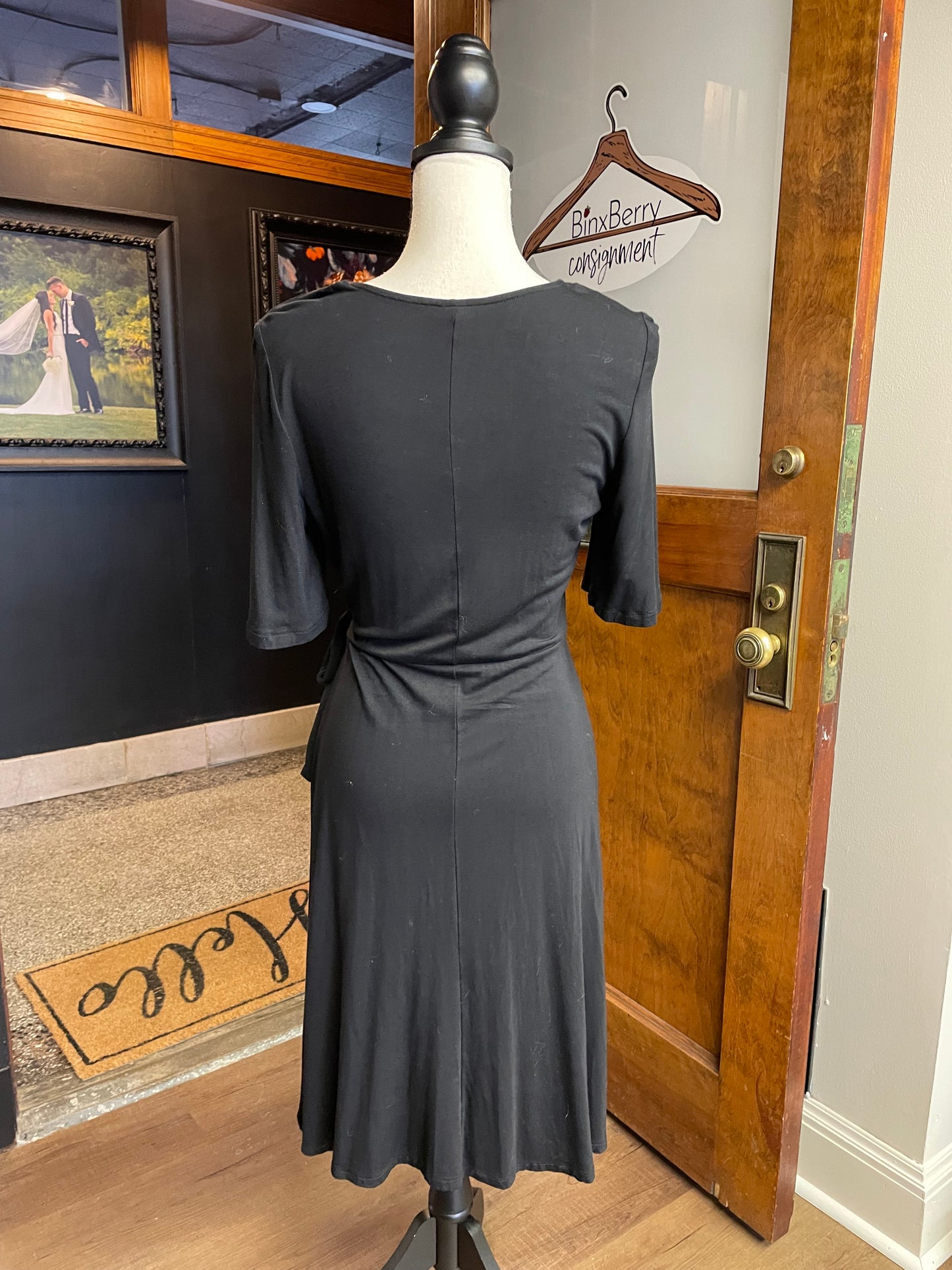 Old Navy Criss Cross Tie Waist Midi Dress (S)