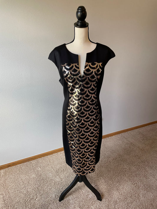 Connected Apparel Sequin Panel Dress (16)