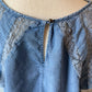 Ava & Viv Denim Keyhole Top (XL)